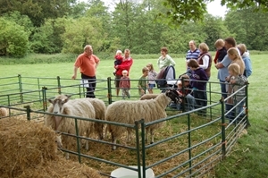 Visitors at Loddington on Open Farm Sunday