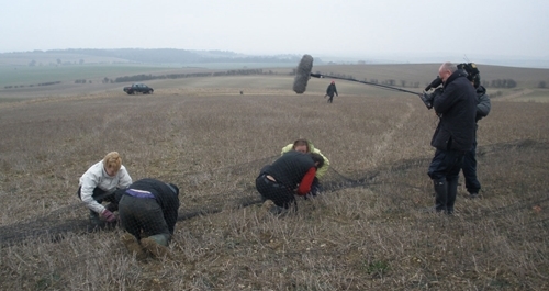  Figure 1. Demonstrating how to catch coveys of greys for the BBC One show