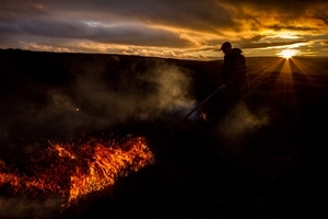 Craig McCann's atmospheric photograph of muirburn won the 2012 award in the 16 and under category