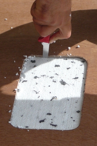 Cutting out foam