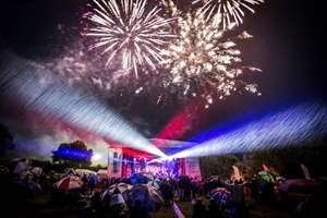 The climax of the Best of British Concert at North Lodge Farm was a spectacular fireworks display. Photocredit: Paul Musso