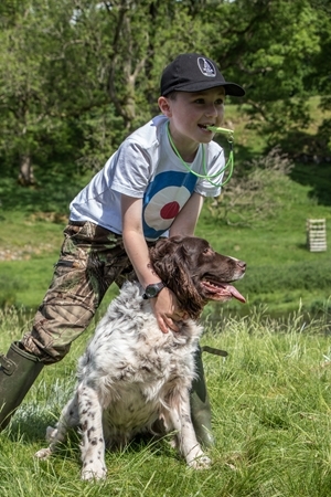 Gun dog scurries were one of the many sporting challenges at the Levens Team Challenge, which has raised over £7,000 for charity. Photocredit: Tom Sykes