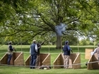 Charity clay pigeon shoot day in historic grounds