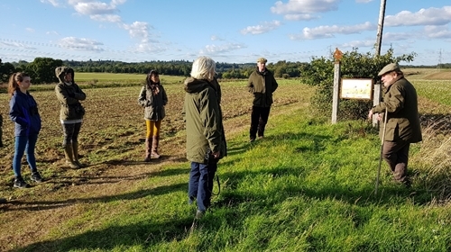 Joining the farm walk around Rotherfield