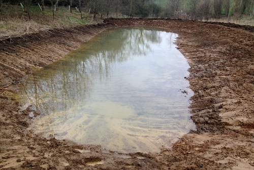Figure 4: Clean water pond begins to develop