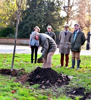 Prince of Wales planting tree
