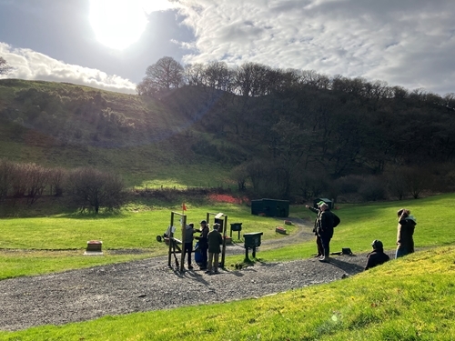 Dovey Valley Feb 23 - Clay Shoot With Sun