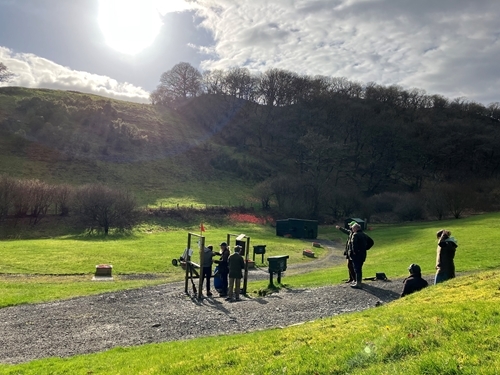 Dovey Valley Feb 23 - Clay Shoot With Sun Dovey Valley Feb 23 - Clay Shoot With Sun