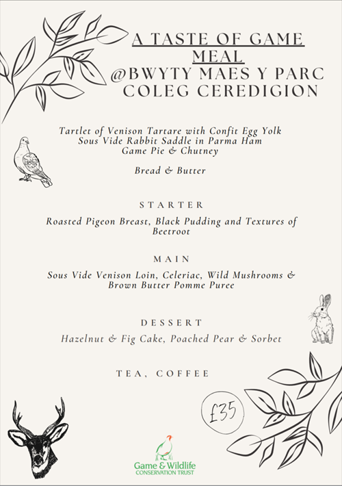 Menu - Taste Of Game Evening 31st Jan 24 (english) Menu - Taste Of Game Evening 31st Jan 24 (english)
