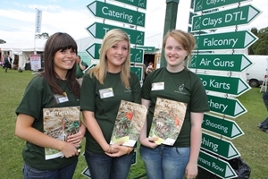 Volunteers at the 2012 Scottish Game Fair
