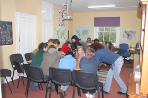 Lyndhurst pupils at the Education Roadshow on 9th January