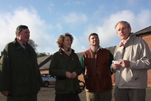 Local charities benefit from raffle draw. Pictured from left: Roddy Loder-Symonds (Denne Hill Estate), Teresa Dent (Chief Executive of the GWCT), Giles Brealy (GWCT’s Kent County Chairman) and David Pentin (Trustee of the Canterbury Festival Foundation)