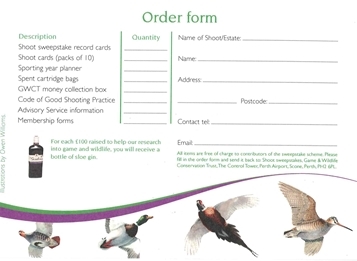 Scottish Sweep Order form Scottish Sweep Order form