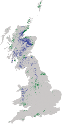 Black grouse habitat and distribution Black grouse habitat and distribution