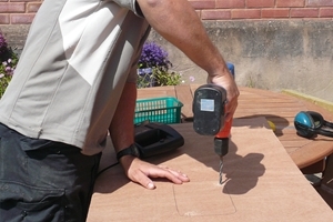 Drilling pilot hole