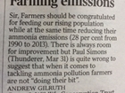 Farming emissions: our letter in The Times