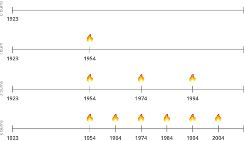 Different burn management approaches on the sites in this study Different burn management approaches on the sites in this study